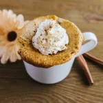 A delicious spiced mug cake