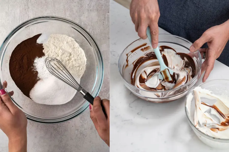 Chocolate Bomb Cake: Sweet Recipes For You Combine The Remaining Butter With The Sugar, Eggs, Flour, Baking Powder, Etc.